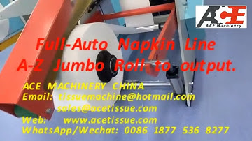 Automatic Paper Napkin Making Machine with Auto Transfer to Packaging Machine