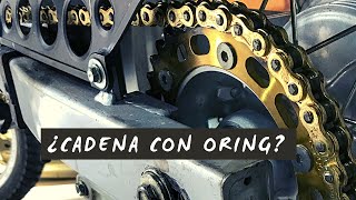 CAMBIO DE TRASMISIÓN. Por que le cadena sin Oring al 250cc - YouTube