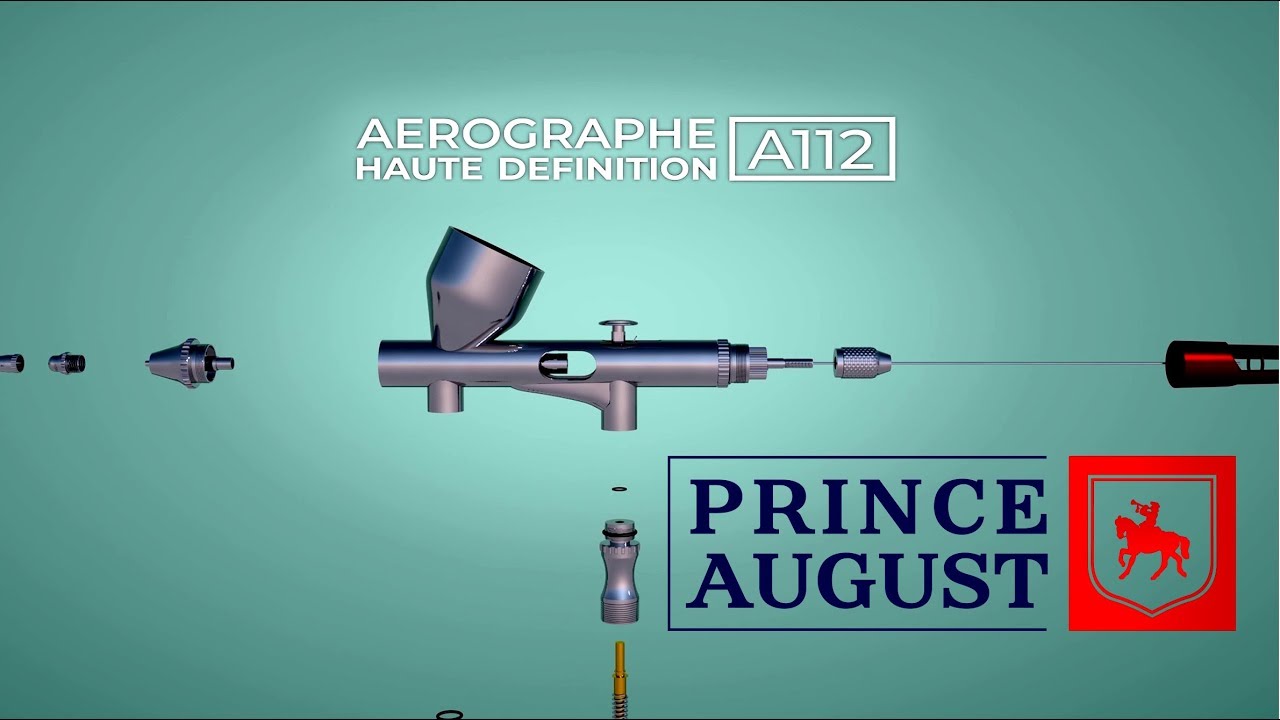 Air Ultimate Aérographe HD Compresseur Peintures Accessoires + Ultra  Cleaner Prince August AE05+