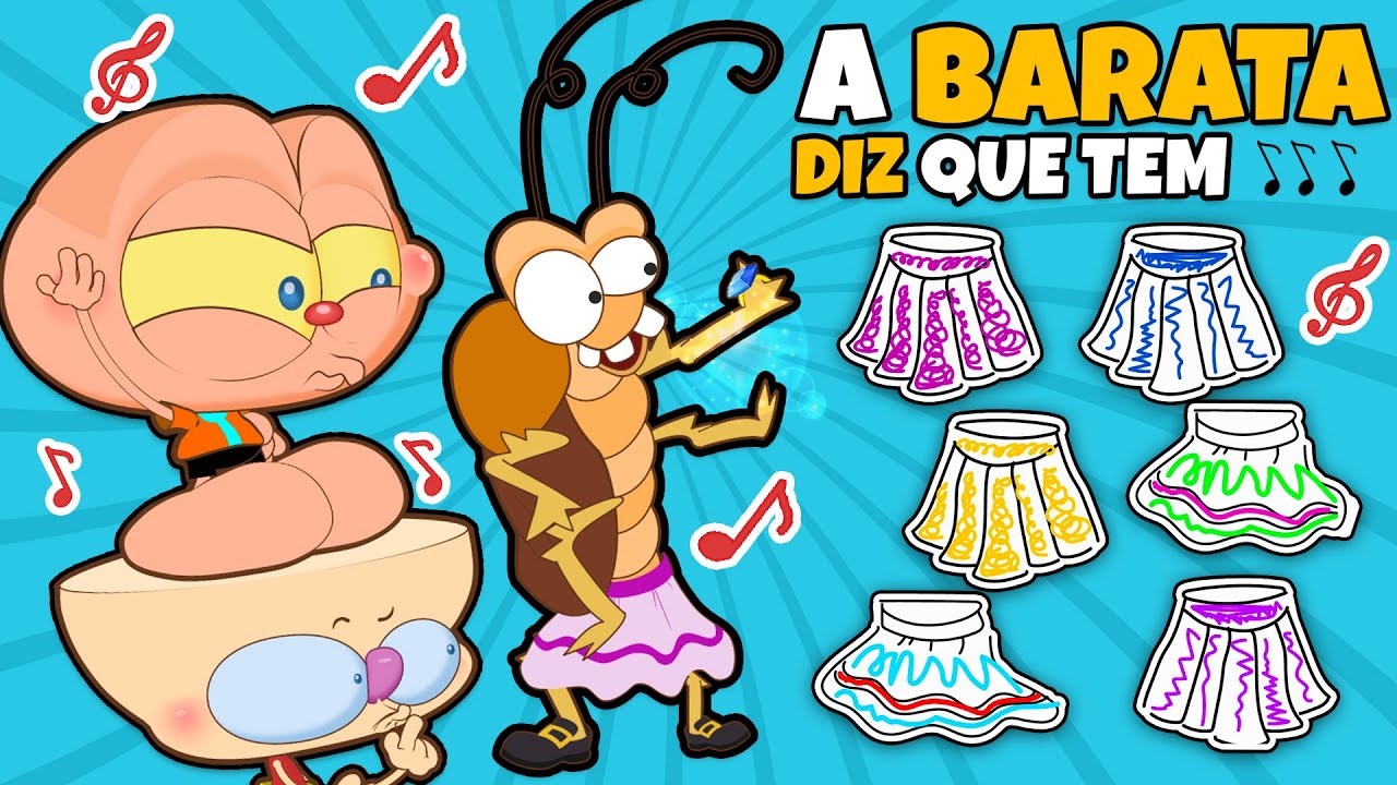 Mongo e Drongo MÚSICA A BARATA DIZ QUE TEM - Música em desenho animado infantil