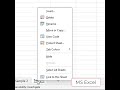 MS Excel Moving and copying sheets