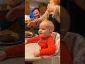 Baby Defends Dad in Angry Baby Talk🌽😂#shorts #familyfun #cute#funny#babytalking #baby #newbaby