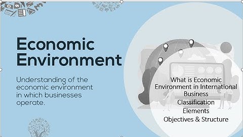 What is Economic Environment in International Business| MBA Tutorials for Beginners