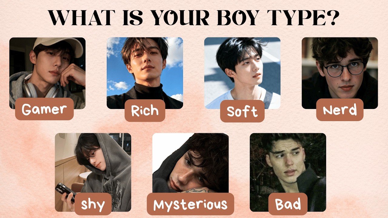 Какой у тебя тип мужчины? 👀😍 Часть 2 | Тест на эстетическую личность ✨ | @Aesthetic_Bibi