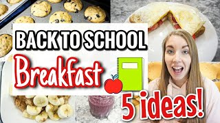 5 QUICK AND EASY BACK TO SCHOOL BREAKFAST IDEAS | HEALTHY BREAKFASTS FOR KIDS | LivingThatMamaLife