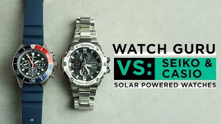 Watch Guru VS: Seiko & Casio | Solar Powered Watches - YouTube