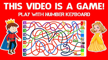 Youtube Game - Prince Mazes Puzzle - Play with computer keyboard