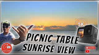 Picnic Table Sunset View GoPro Hero 9 Time Lapse 5K