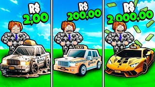 TÁXI DE R$ 2,00 VS R$ 200,00 VS R$ 2000,00 NO ROBLOX