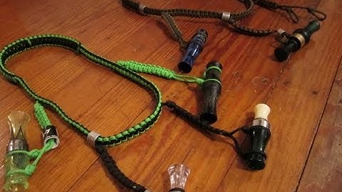 How To Make A Waterfowl Call Lanyard 2/3
