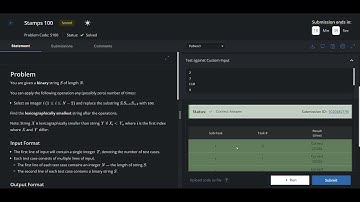 stamps 100 solution CodeChef Starters (Div 2)|start100| codechef solutions|code available