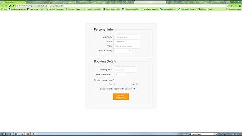 Form Validation using HTML5