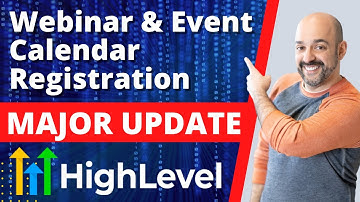 📣 GoHighLevel Update: New Webinar Event Calendar Registration in GoHighLevel