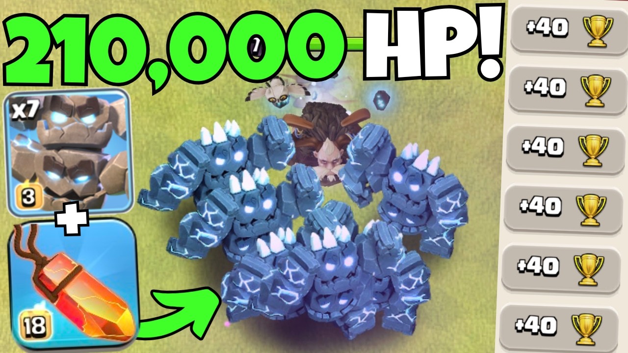 210,000 HP Meteor Golem Spam Is SO STRONG! (UNFAIR)