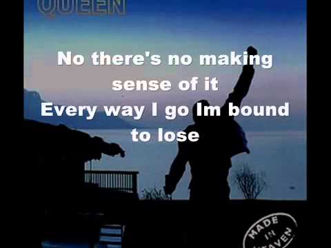 Queen, Too Much Love Will Kill You, Onscreen Lyrics 360p