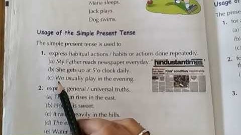 Class- 5, English grammar Chapter- 12 The Present Tense