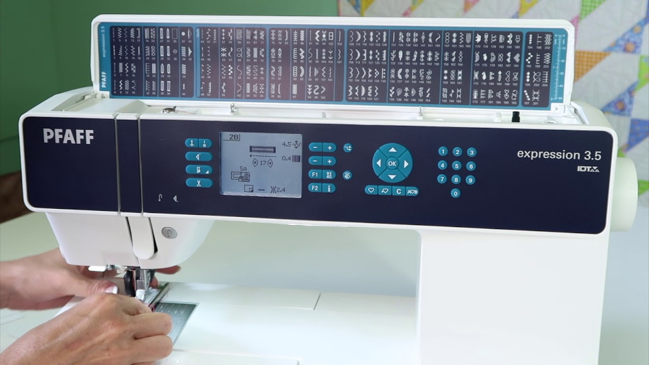 Pfaff expression 3.5 30 Buttonholes YouTube