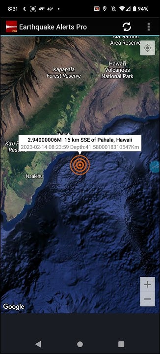 Pahala hawaii earthquake today