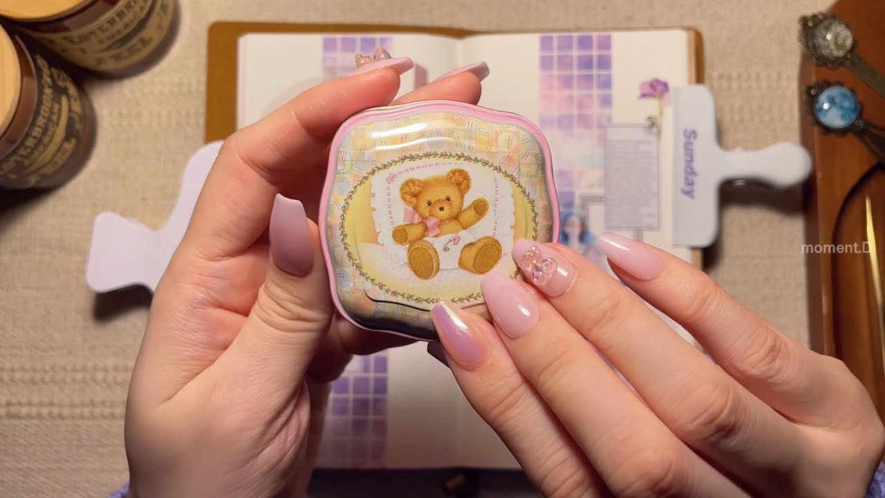 💜배경지 없이 보라 테마로 다꾸 ASMR #scrapbooking #papertherapy