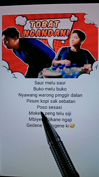Lirik Lagu Tobat Ngandani By Denny Caknan😅😅