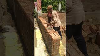10inc brick wall dewal work| #mistri #construction #home #building #working #work #hardwork #shorts