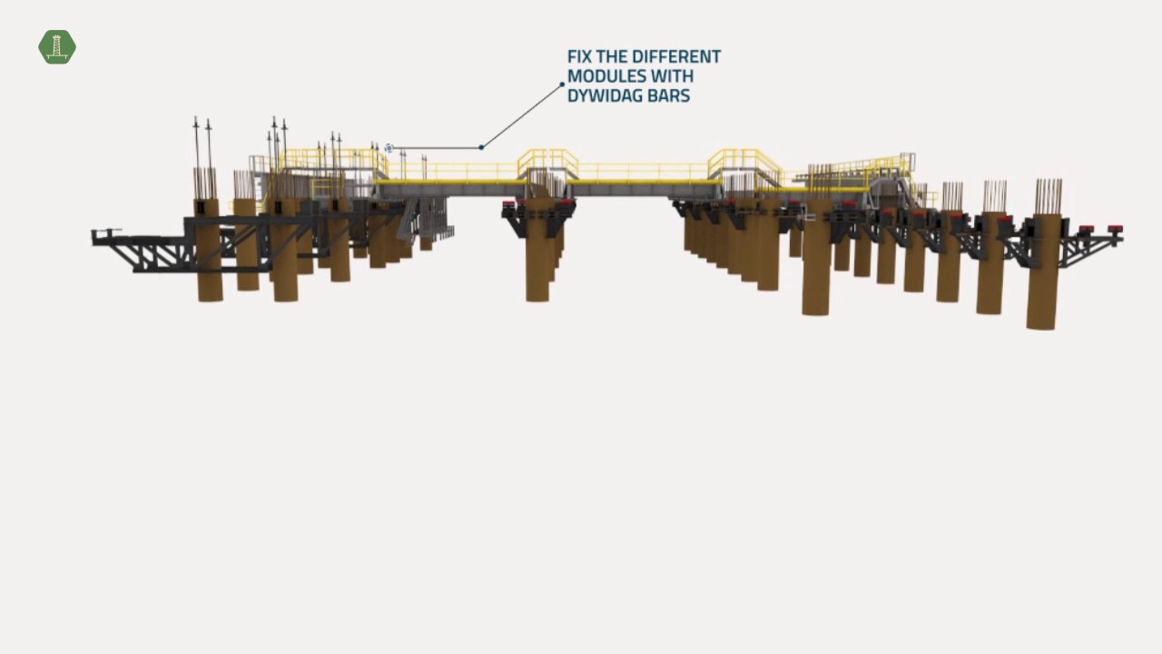 Vídeo render Self Launching falsework by Rúbrica Maritime - YouTube