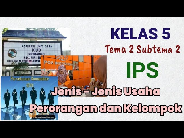 Jenis Jenis Usaha Yang Dikelola Secara Perorangan Dan Kelompok Youtube