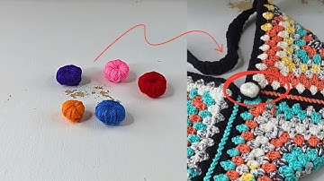 🧶Easy DIY Crochet Buttons Anyone Can Make