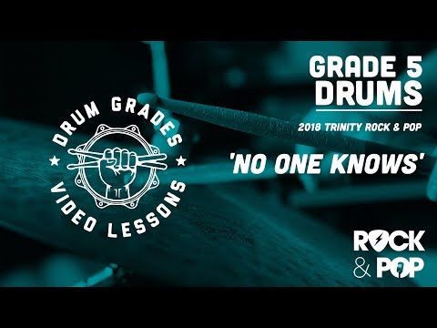 No One Knows Trinity Rock x Pop 2018 Grade 5 | Preview Drum Lesson