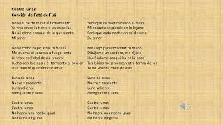 CUATRO LUNAS - PATE DE FUA KARAOKE