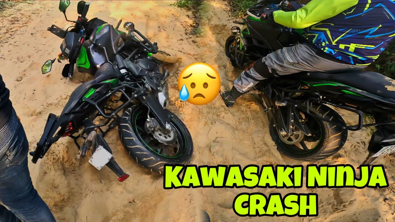 Offroad krne se hua nuksan Kawasaki Ninja crash YouTube