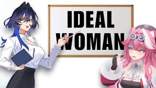 Kronii sells Raora a course on how to be "Ideal Woman"