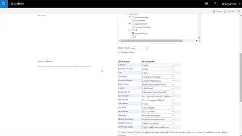 Sync users properties from AD to a SharePoint list