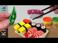 PLAY DOH SUSHI For DINNER Klunatik 粘土 пластилин Pâte à Modeler Mangeant 橡皮泥 