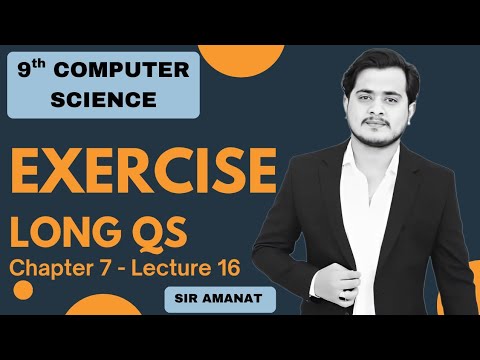 Chapter 7 Computational Thinking | Exercise Long Questions | 9th Class ...