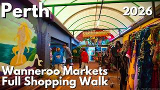 Perth Wanneroo Markets Shopping Walk 2026  Full Market Tour, Fresh Food & Food Court in Wangara (4K)