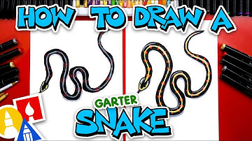 How To Draw A Garter Snake