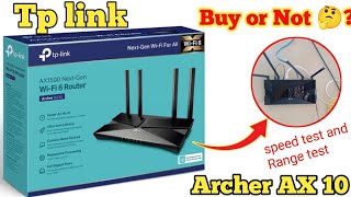 Tp link Archer AX 10 wifi unboxing review video and speed test
