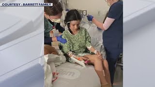 11-year-old reunites with first responders who helped save her life