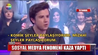 Sosyal medya fenomeni kaza yaptı