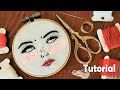 Hand Embroidery Tutorial: The Eye-rolling Biatch | Tutorial for Beginner