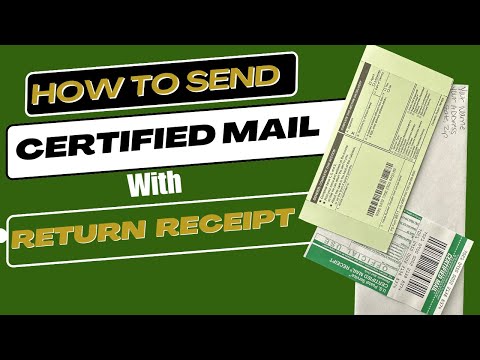 How To Send A Letter Certified Mail Tracking With Return Receipt