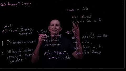 CS 134 OS—15:  Crash Recovery and Logging