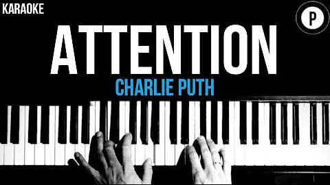 Charlie Puth - Attention Karaoke SLOWER Acoustic Piano Instrumental Cover Lyrics