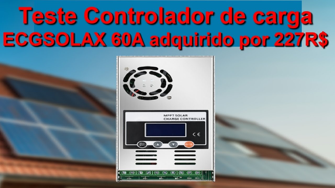 Teste Controlador MPPT ECGSolax de 227 reais, é MPPT real ? explicando diferença entre PWM e MPPT