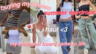 dream summer try on clothing haul! 💌 pinterest inspired