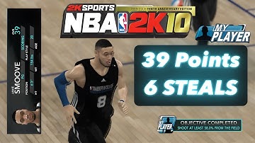 NBA 2K10 MyPlayer - Summer Circuit Game 1, 39 Points!!
