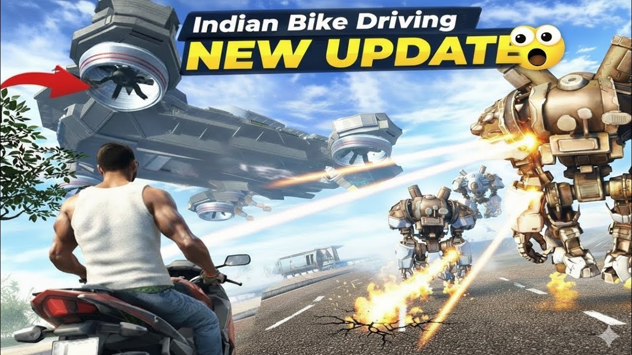 Special robot new update Indian bike driving 🫶