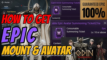 Odin Valhalla Rising - How to get EPIC Avatar and Mount (100% Guaranteed)