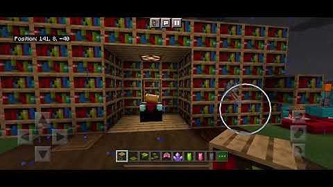 Hidden redstone enchanting room mcpe
